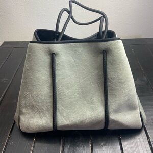 Chuchka Gray Tote Australian large bag Faux fur Neoprene